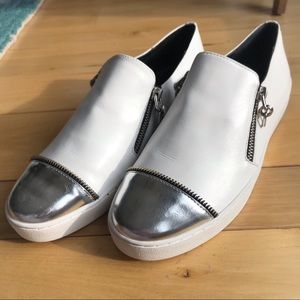 Michaels Kors Zip-Up Slip Ons